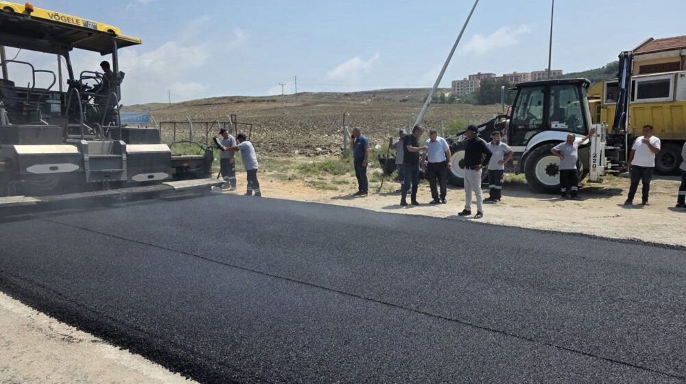 DEMİRTAŞ YOLU YAPILIYOR,YOLLARDA GÖRÜŞÜ ENGELLEYEN AĞAÇ VE OTLAR TEMİZLENİYOR